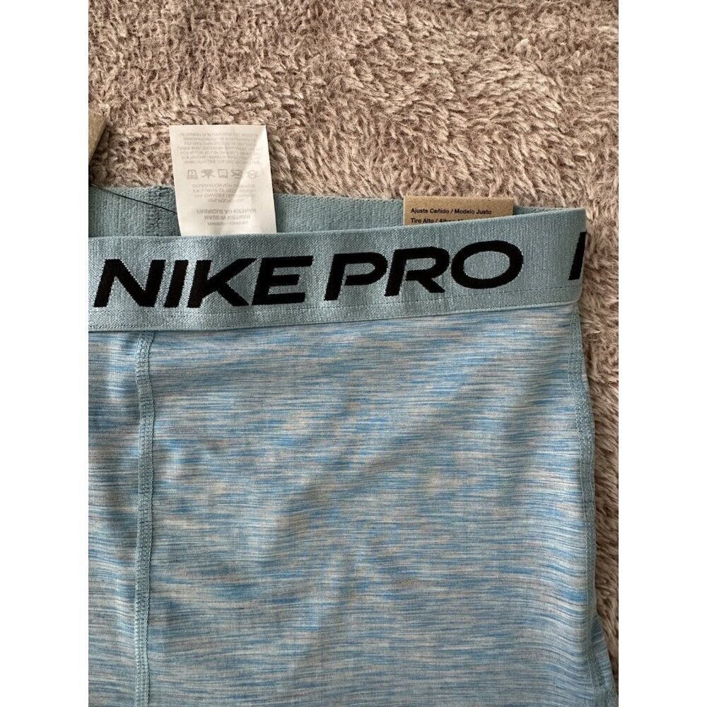 Nike Women's Pro 3" Space Dye Dri-Fit Compression Shorts HJ6348-464 - Picture 13 of 14